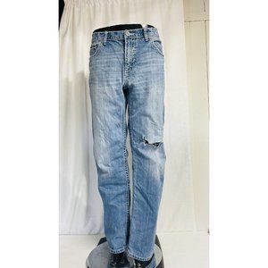 BKE Tyler Straight Jeans Women's 36L Distressed